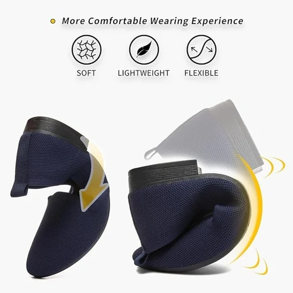 Women's blue Loafers flats, Soft Memory Foam - Picture 3 of 4